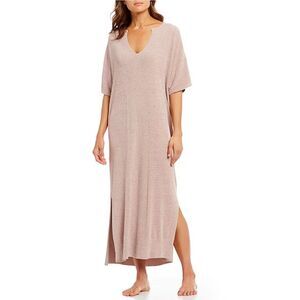 Barefoot Dreams Women's CozyChic Ultra Lite Caftan Short Sleeve ONE SIZE
